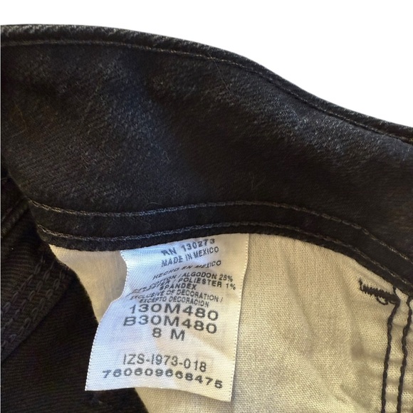 🖤 Riders by Lee Women’s 8M Black Mid-Rise Bootcut Jeans Classic Stretch Denim - Picture 3 of 4